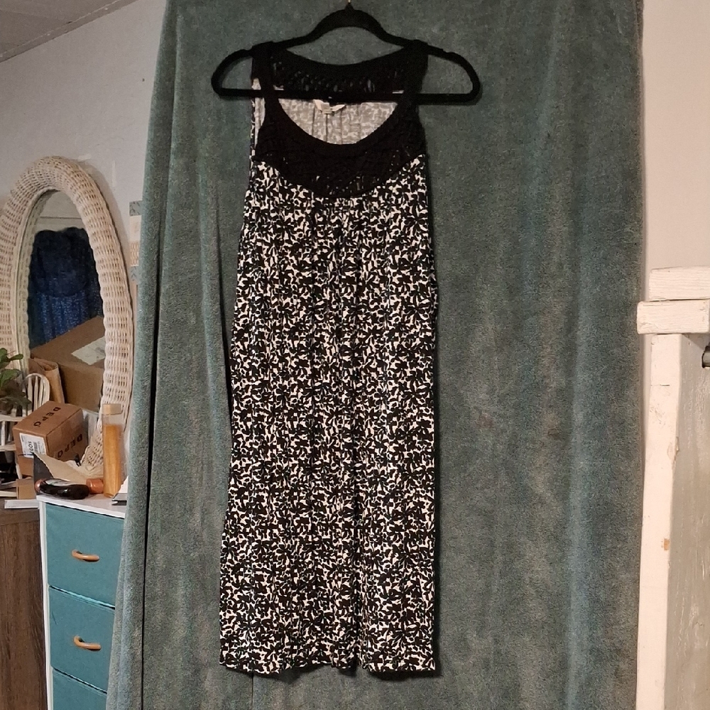 Terra & Sky Black and White Dress